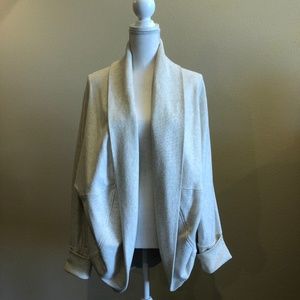 Athleisure wear fleece cocoon cardigan, Old Navy